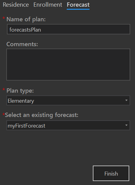 forecastsPlan